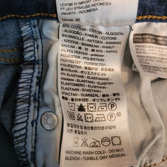 Levi's Jeans Size 28 Mile High Super Skinny Stretch Dark Wash Denim Western - Picture 5 of 11